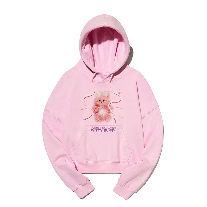 [KIRSH®] WITTY BUNNY PLANET EXPLORER CROP HOODIE (3 color)