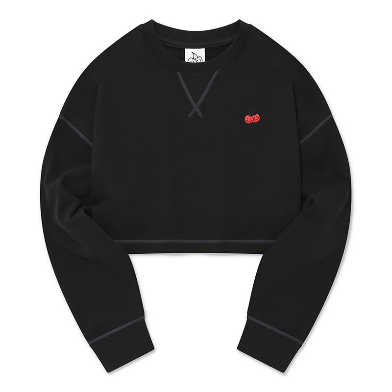 [KIRSH®] DOODLE CHERRY CROP SWEATSHIRT (3 color)