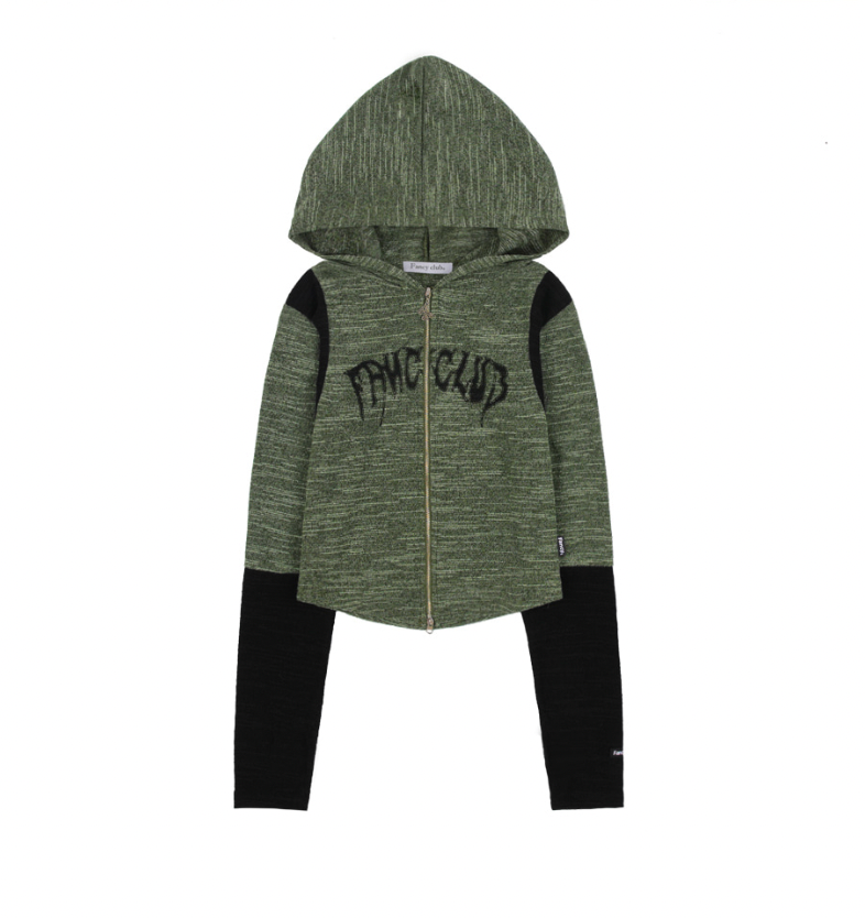 [𝐅𝐚𝐧𝐜𝐲 𝐜𝐥𝐮𝐛©] INTENSE BOOKLE HOOD ZIP UP  (2 color)