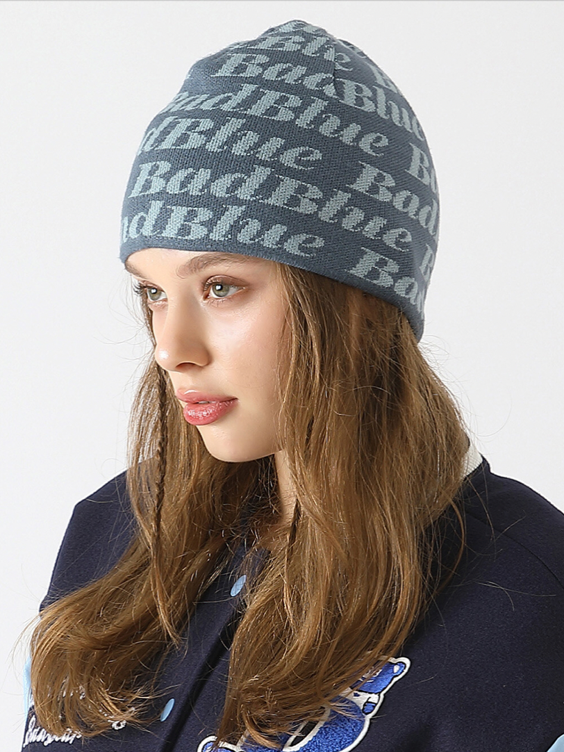 [BadBlue®] Logo Pattern Beanie (4 color)