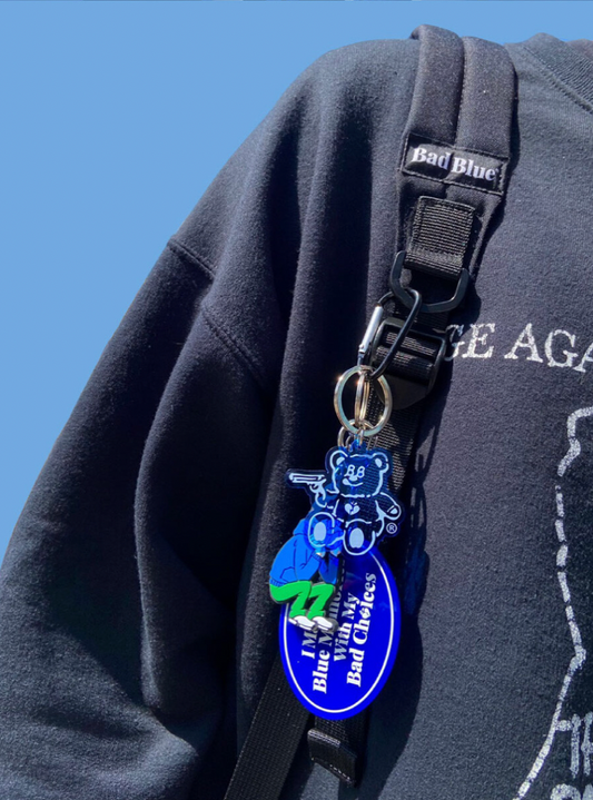 [BadBlue®] BadBear Acrylic Keyring (2 color)