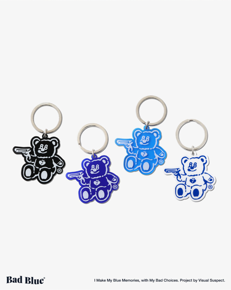 [BadBlue®] BadBear Acrylic Keyring (2 color)