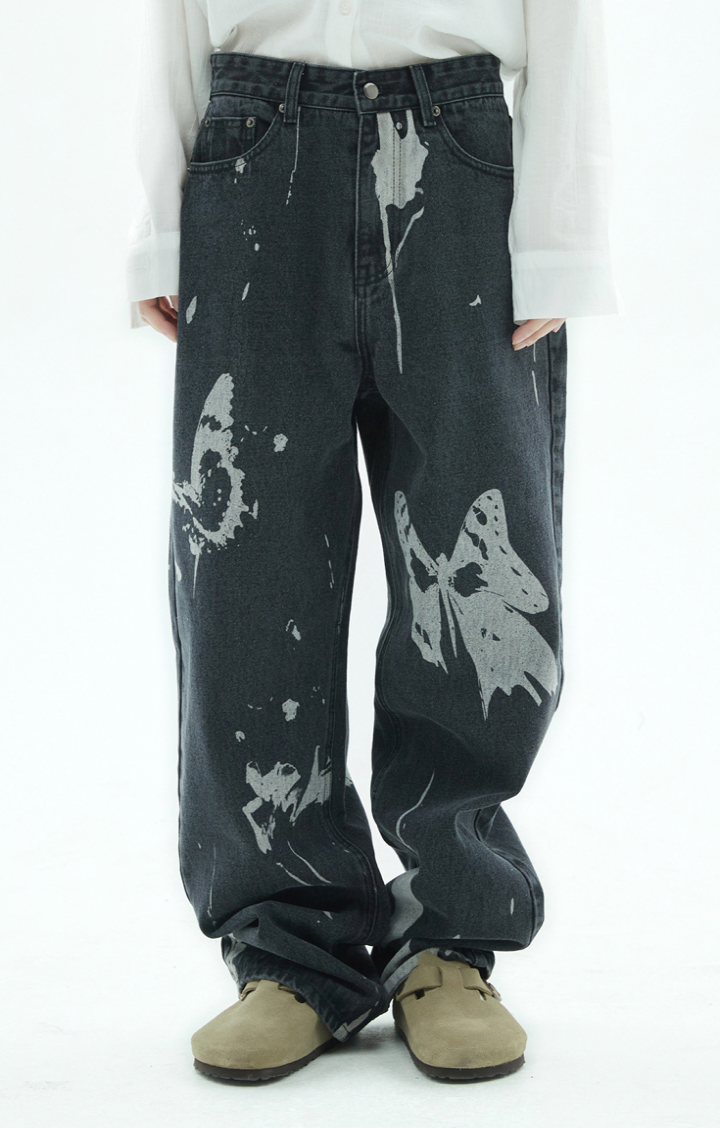 [𝐅𝐚𝐧𝐜𝐲 𝐜𝐥𝐮𝐛©] VLINDER PRINTED PANTS (2 color)