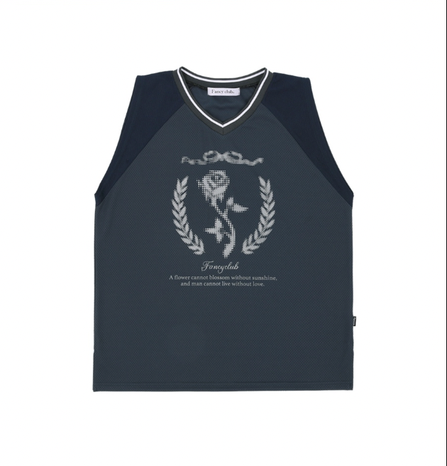 [𝐅𝐚𝐧𝐜𝐲 𝐜𝐥𝐮𝐛©] TRIKOT SLEEVELESS TEE (2 color)