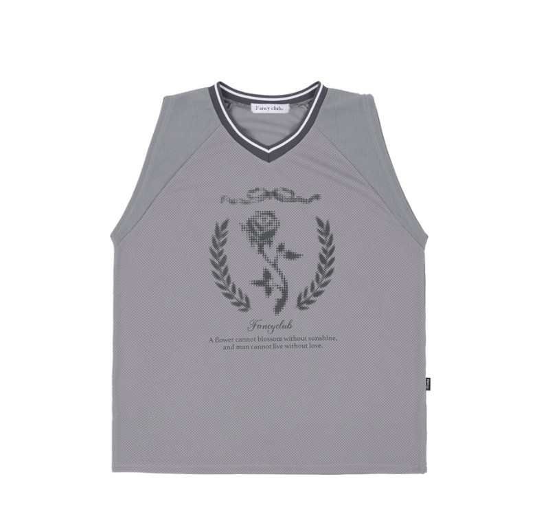 [𝐅𝐚𝐧𝐜𝐲 𝐜𝐥𝐮𝐛©] TRIKOT SLEEVELESS TEE (2 color)