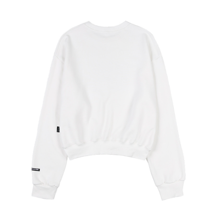 [𝐅𝐚𝐧𝐜𝐲 𝐜𝐥𝐮𝐛©]  D.EST CROP SWEATSHIRT (2 color)