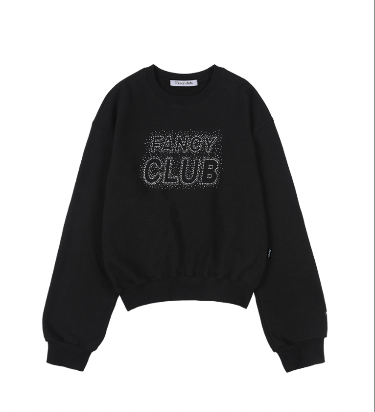 [𝐅𝐚𝐧𝐜𝐲 𝐜𝐥𝐮𝐛©]  D.EST CROP SWEATSHIRT (2 color)