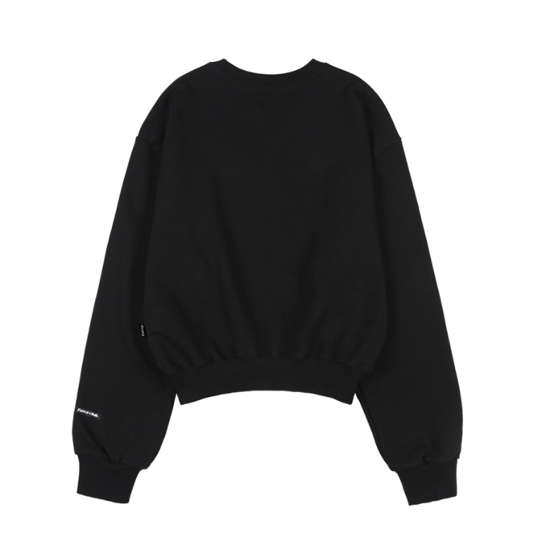 [𝐅𝐚𝐧𝐜𝐲 𝐜𝐥𝐮𝐛©]  D.EST CROP SWEATSHIRT (2 color)