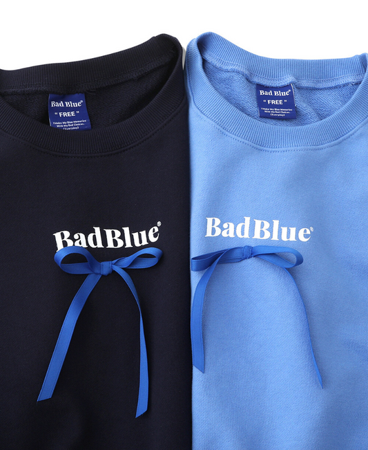 [BadBlue®] Ribbon Crop Sweatshirt (2 color)