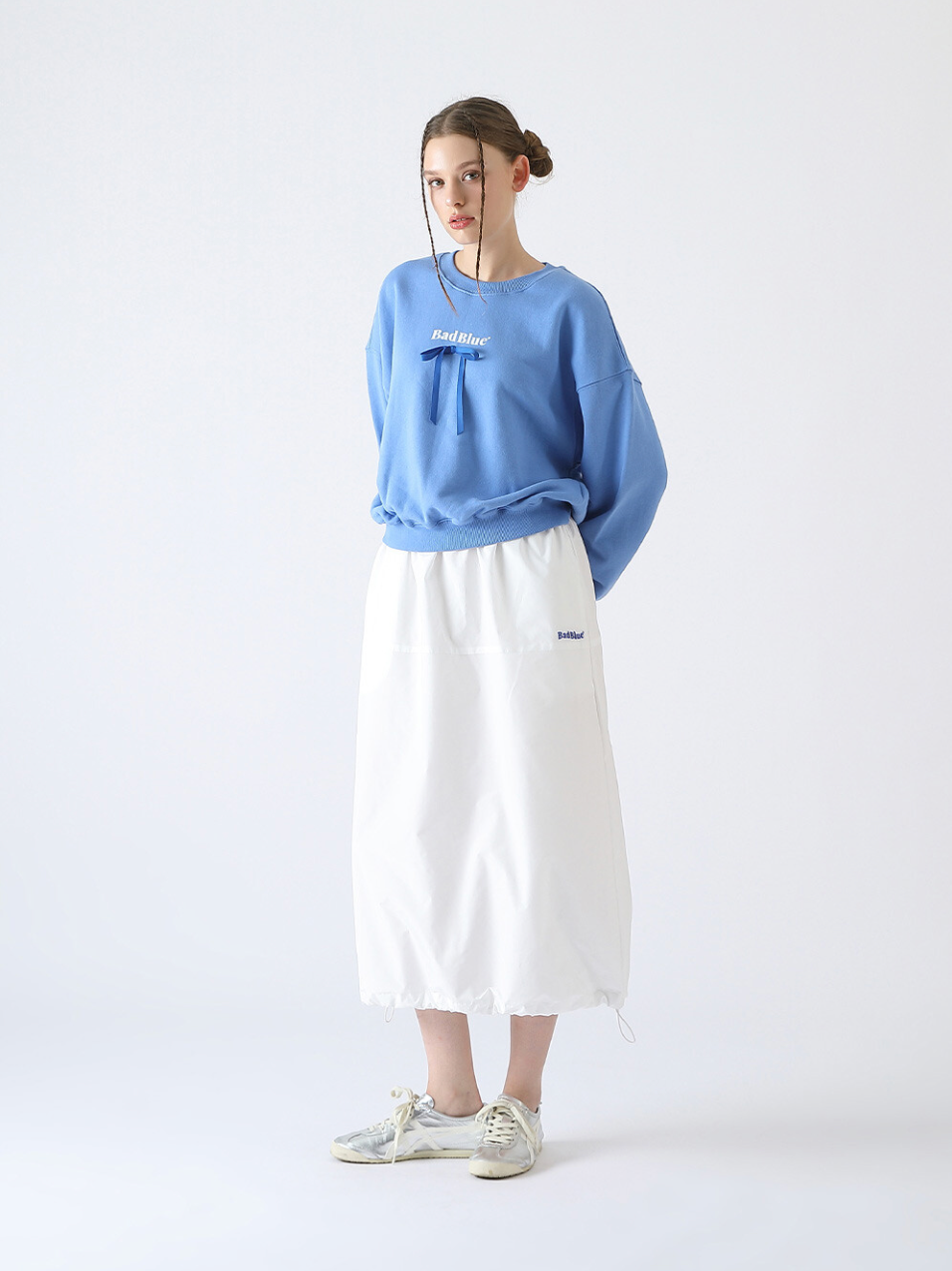 [BadBlue®] Ribbon Crop Sweatshirt (2 color)