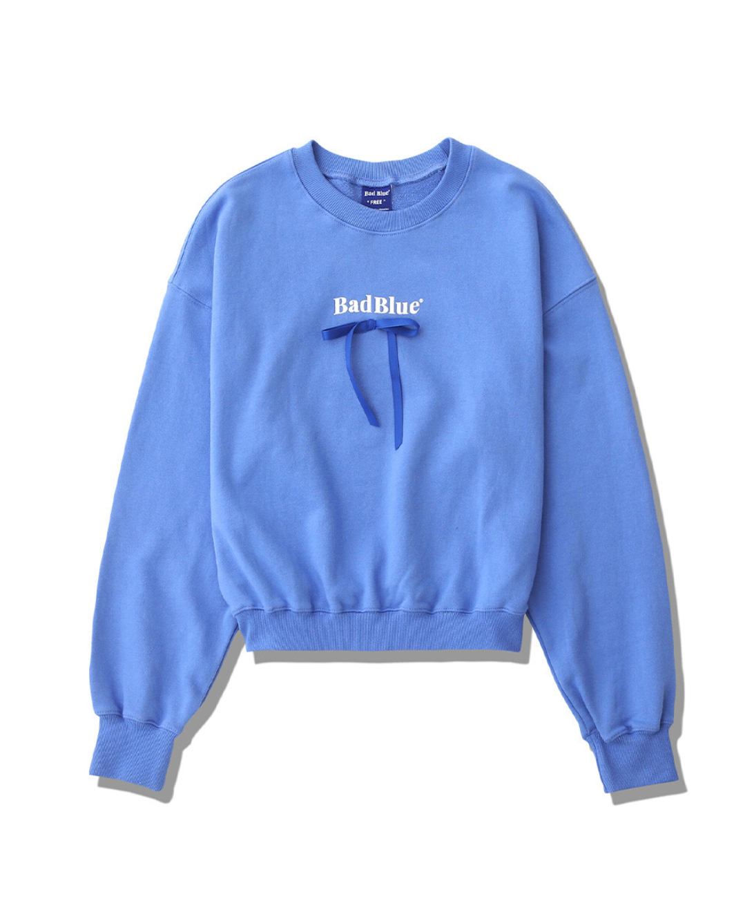 [BadBlue®] Ribbon Crop Sweatshirt (2 color)