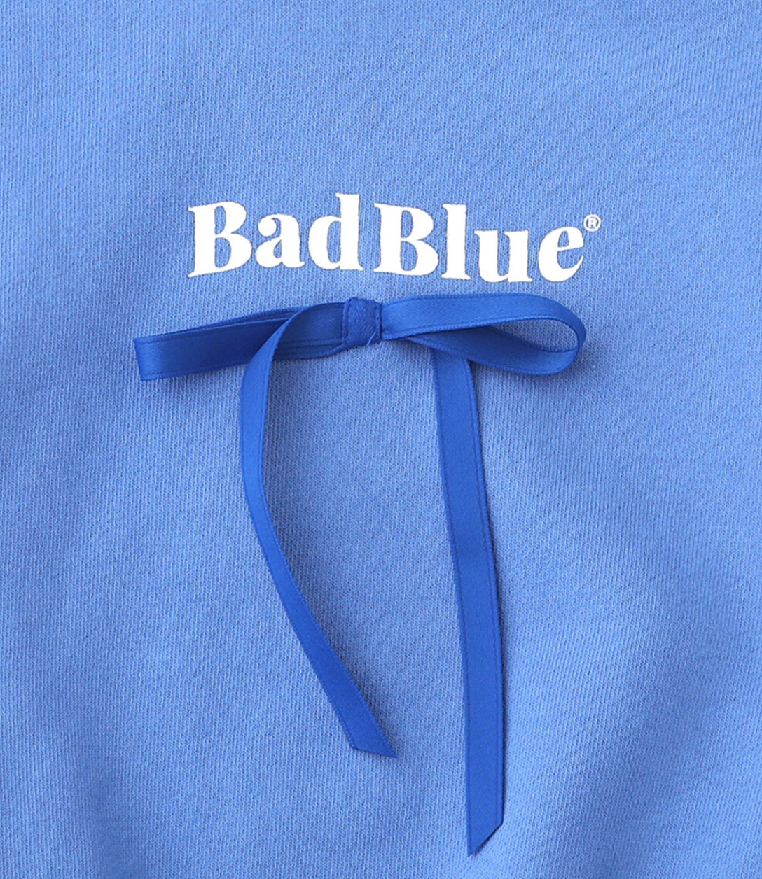 [BadBlue®] Ribbon Crop Sweatshirt (2 color)