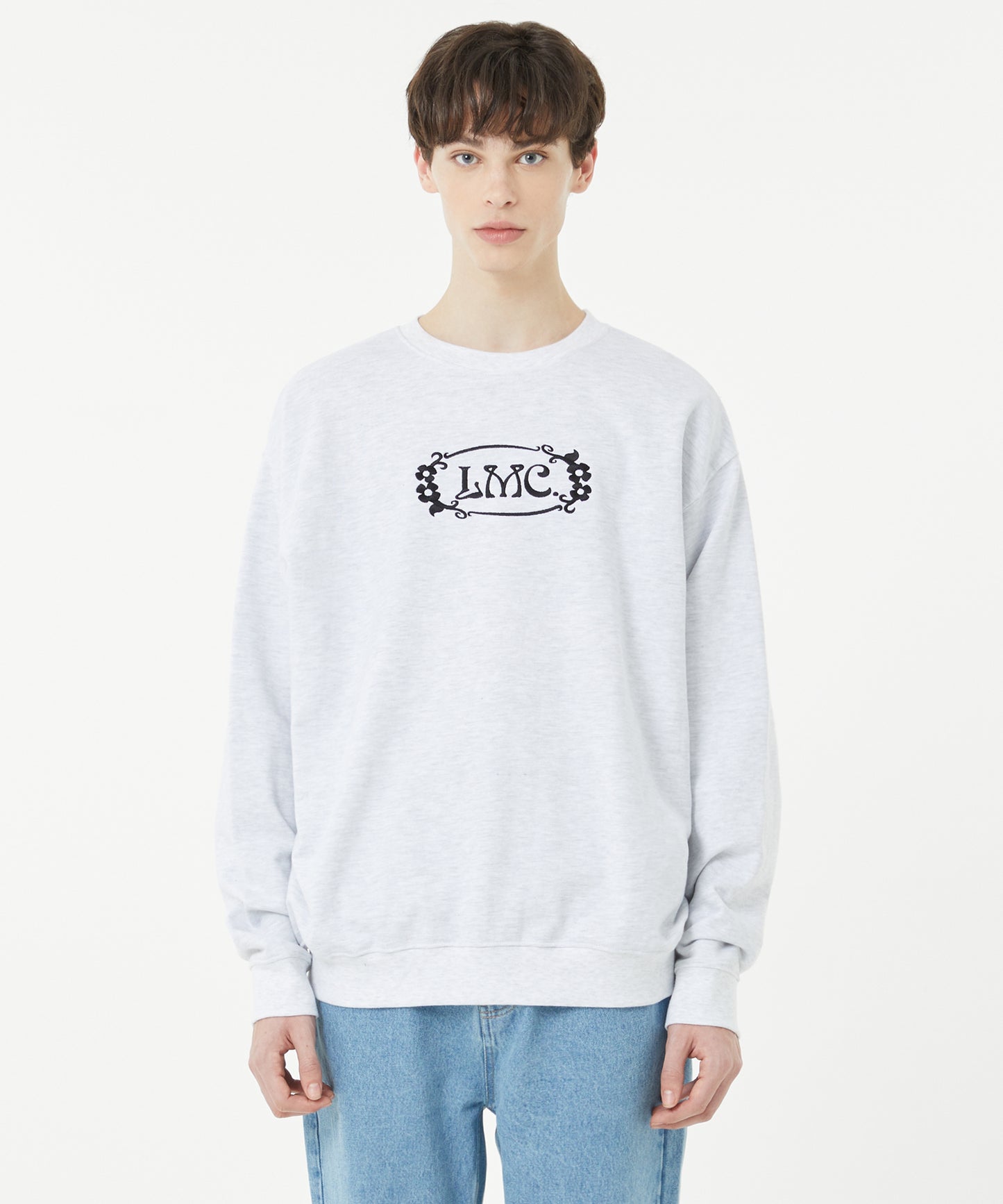 [LMC.] FLOWER OVAL SWEATSHIRT (2 color)