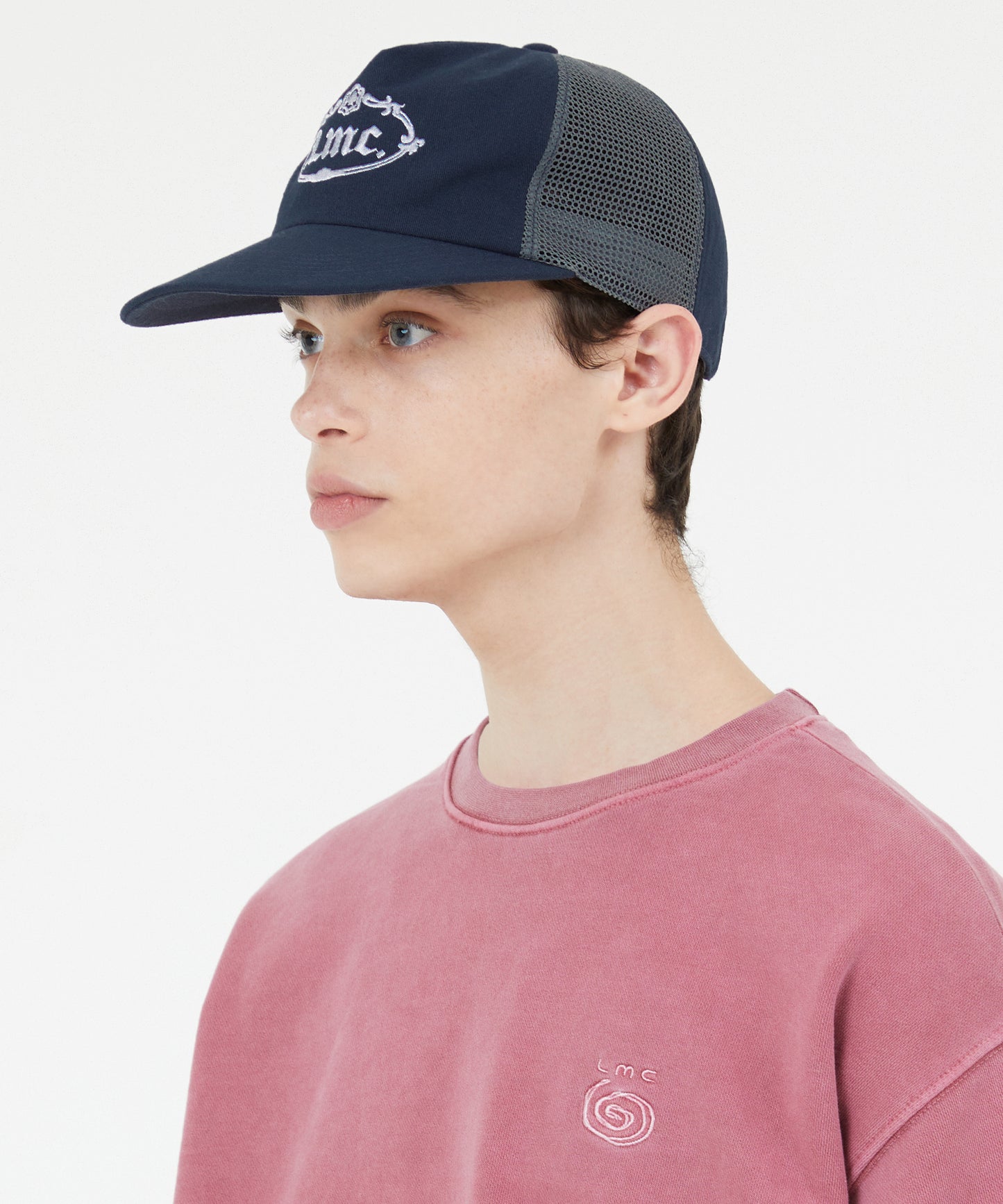 [LMC.] GOTHIC OVAL MESH CAP (2 color)