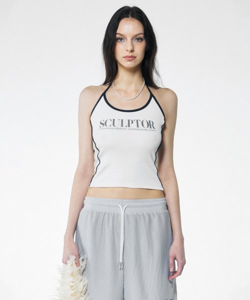 [SCULPTOR®] Classic Logo Halter Top  (3 color)