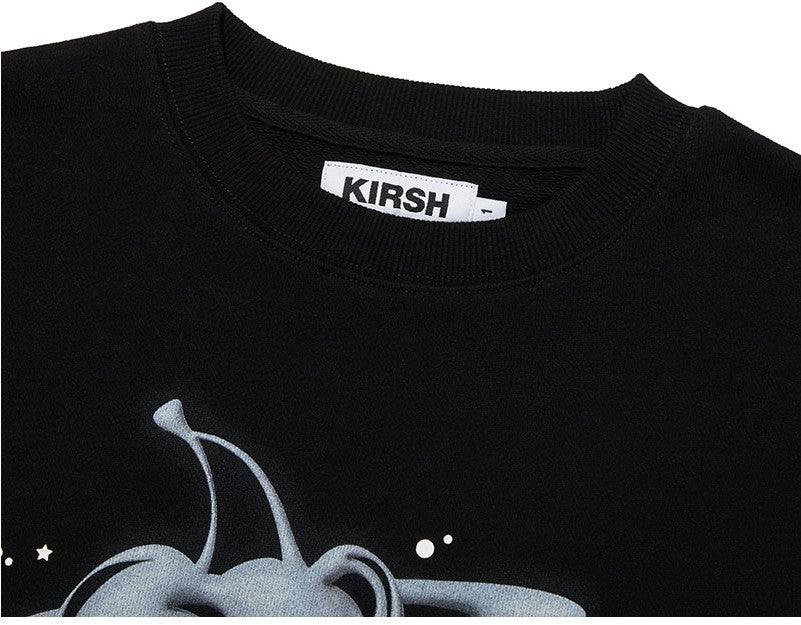 [KIRSH®] CHERRY PLANET GRAPHIC CROP SWEATSHIRT (2 color)