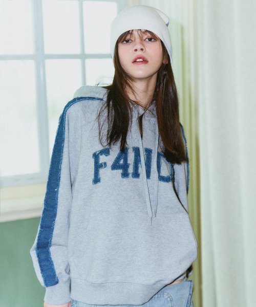 [𝐅𝐚𝐧𝐜𝐲 𝐜𝐥𝐮𝐛©] F4NCY DENIM PATCH HOOD