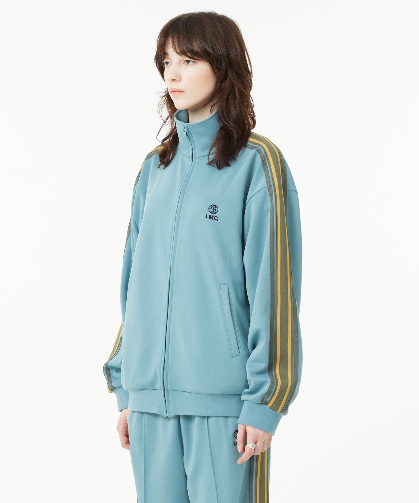 [LMC.] SIDE STRIPED JERSEY TRACK TOP (2 color)