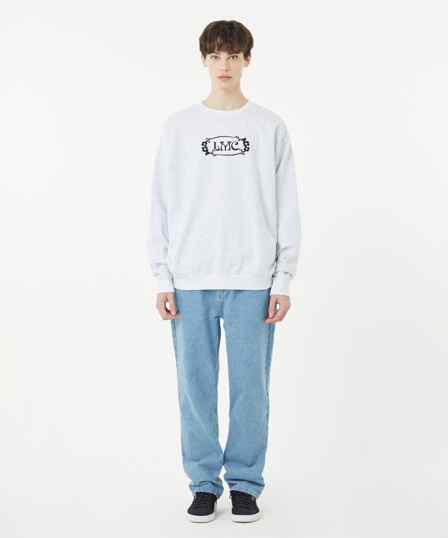 [LMC.] FLOWER OVAL SWEATSHIRT (2 color)