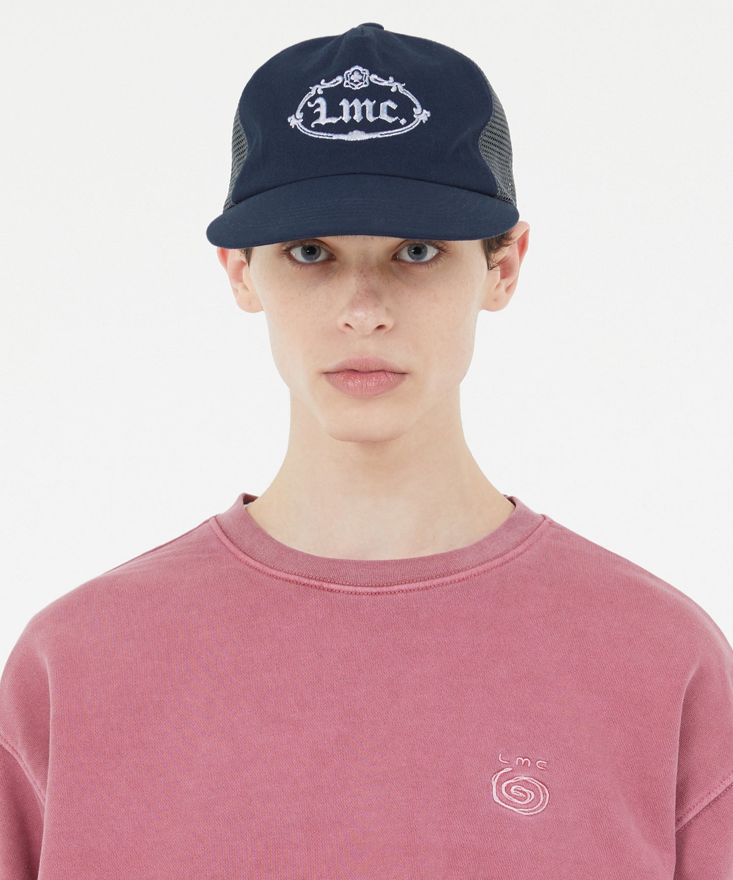 [LMC.] GOTHIC OVAL MESH CAP (2 color)