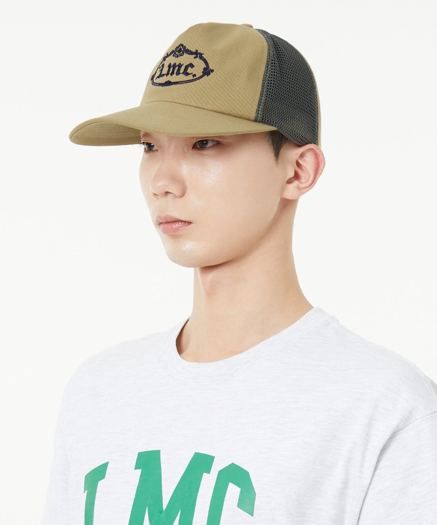 [LMC.] GOTHIC OVAL MESH CAP (2 color)