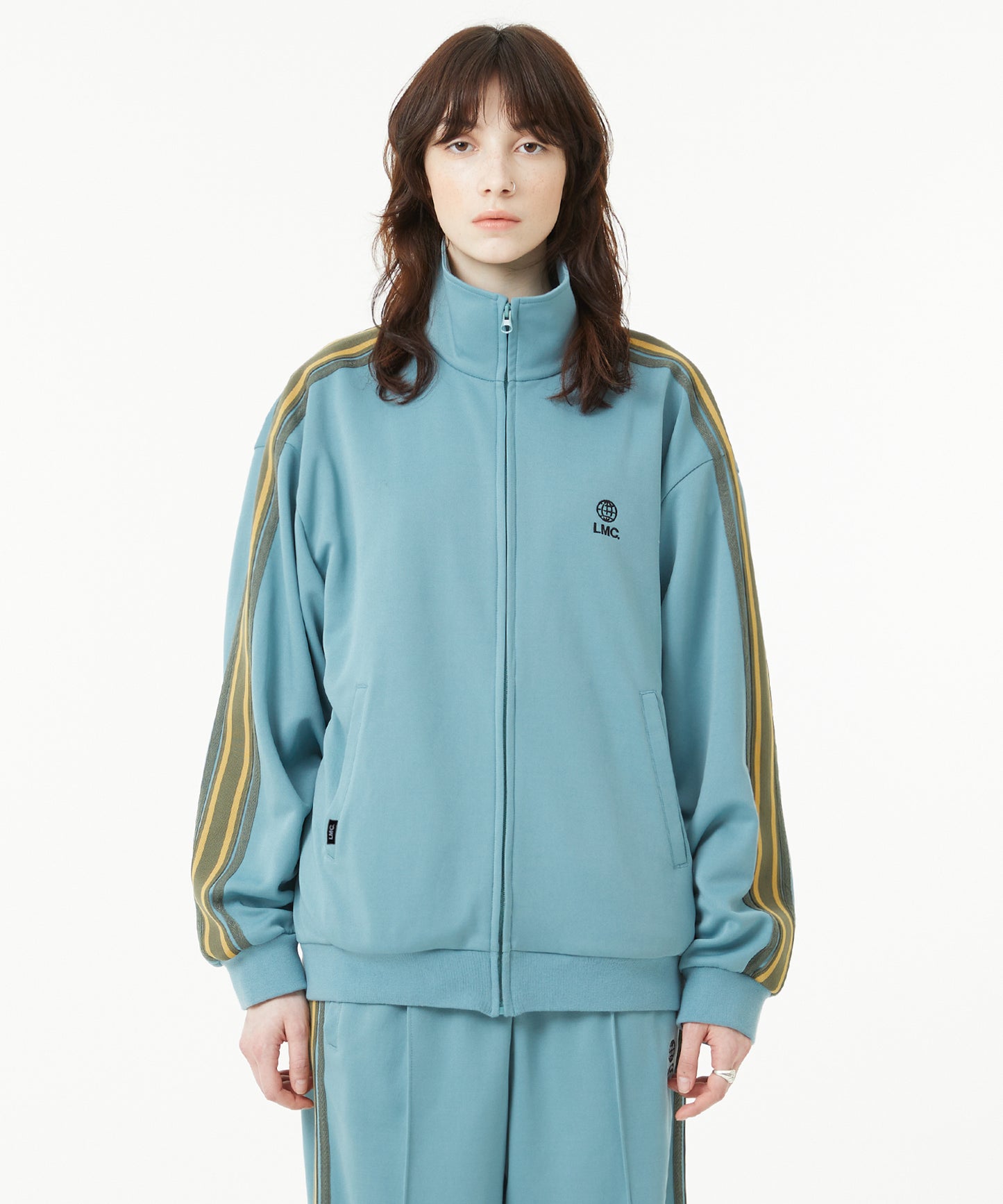 [LMC.] SIDE STRIPED JERSEY TRACK TOP (2 color)