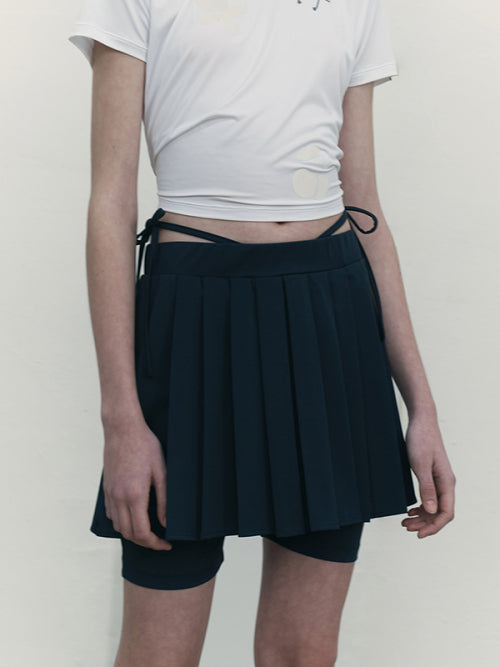 [KIRSH®] INNER POINT PLEATS MINI SKIRT (2 color)