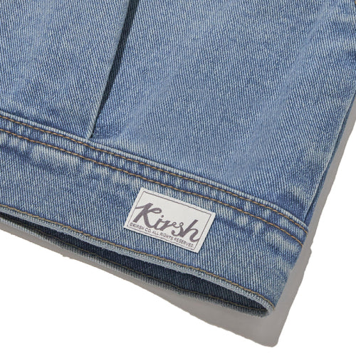 [KIRSH®] UNI WASHING CROP DENIM JACKET