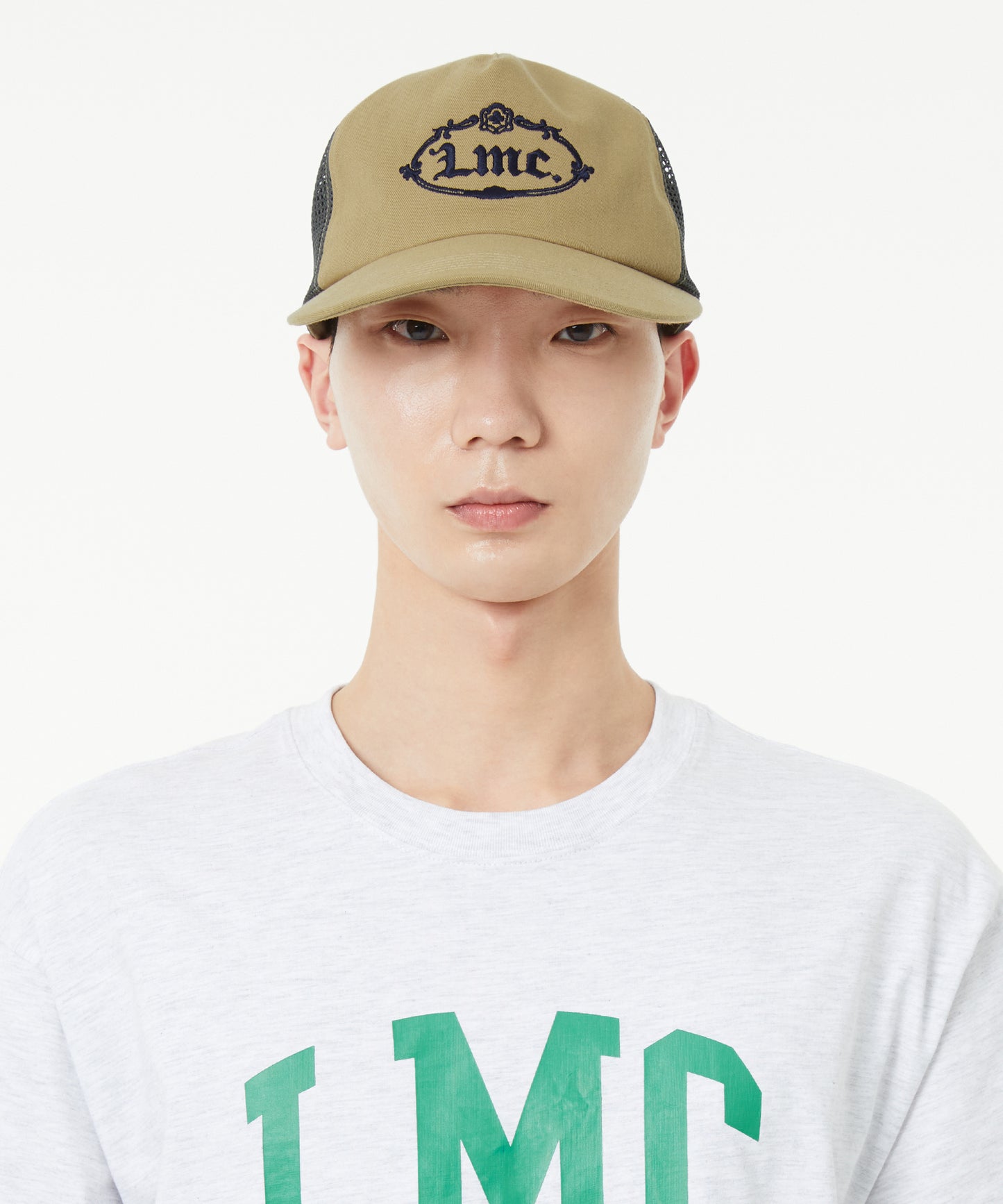 [LMC.] GOTHIC OVAL MESH CAP (2 color)