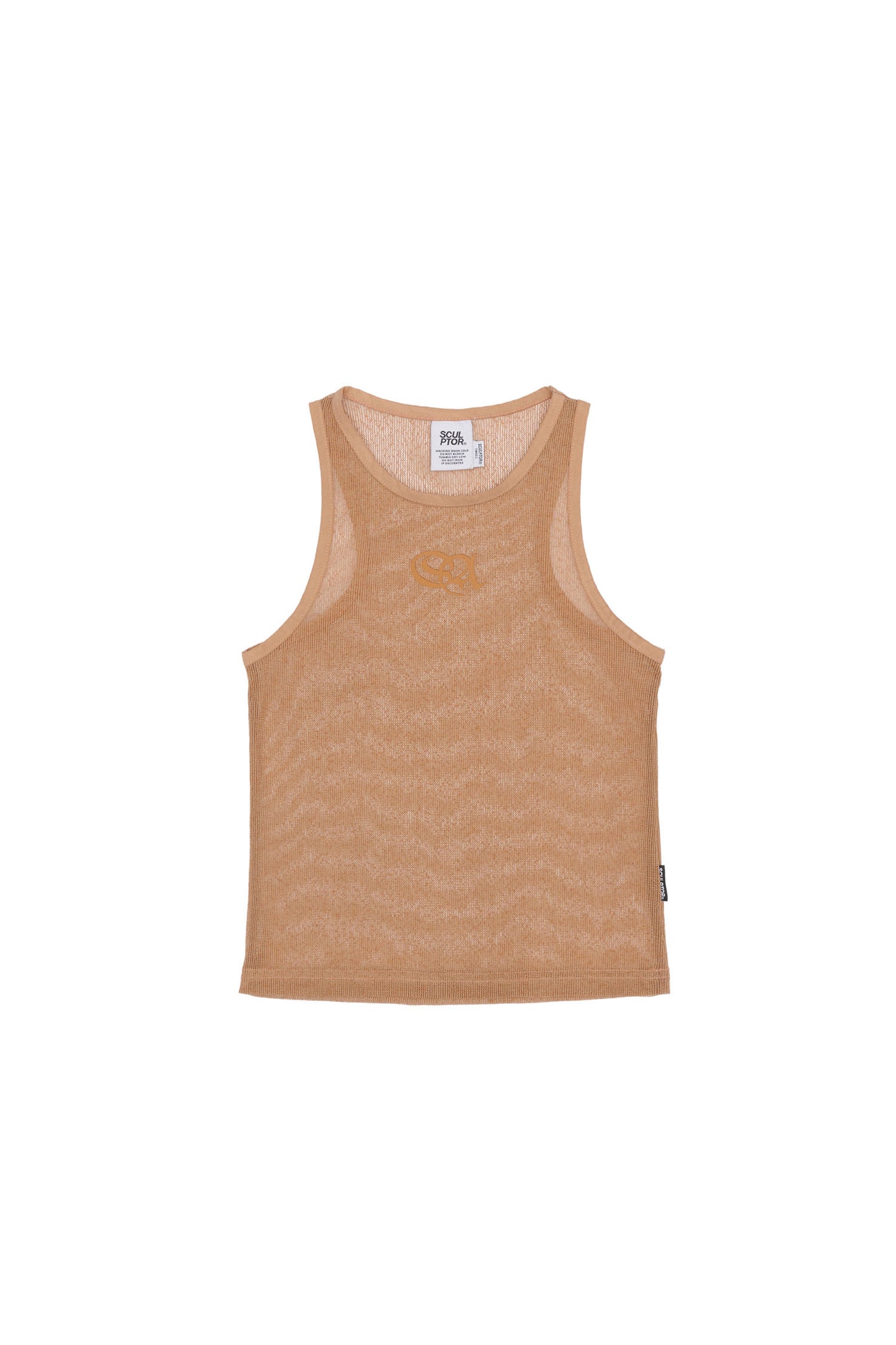 [SCULPTOR®] Symbol Logo Mesh Sleeveless Top (2 color)