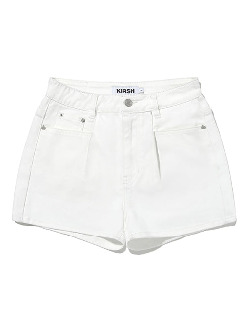 [KIRSH®] CHERRY DENIM PINTUCK SHORT PANTS (3 color)