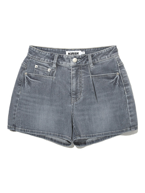 [KIRSH®] CHERRY DENIM PINTUCK SHORT PANTS (3 color)