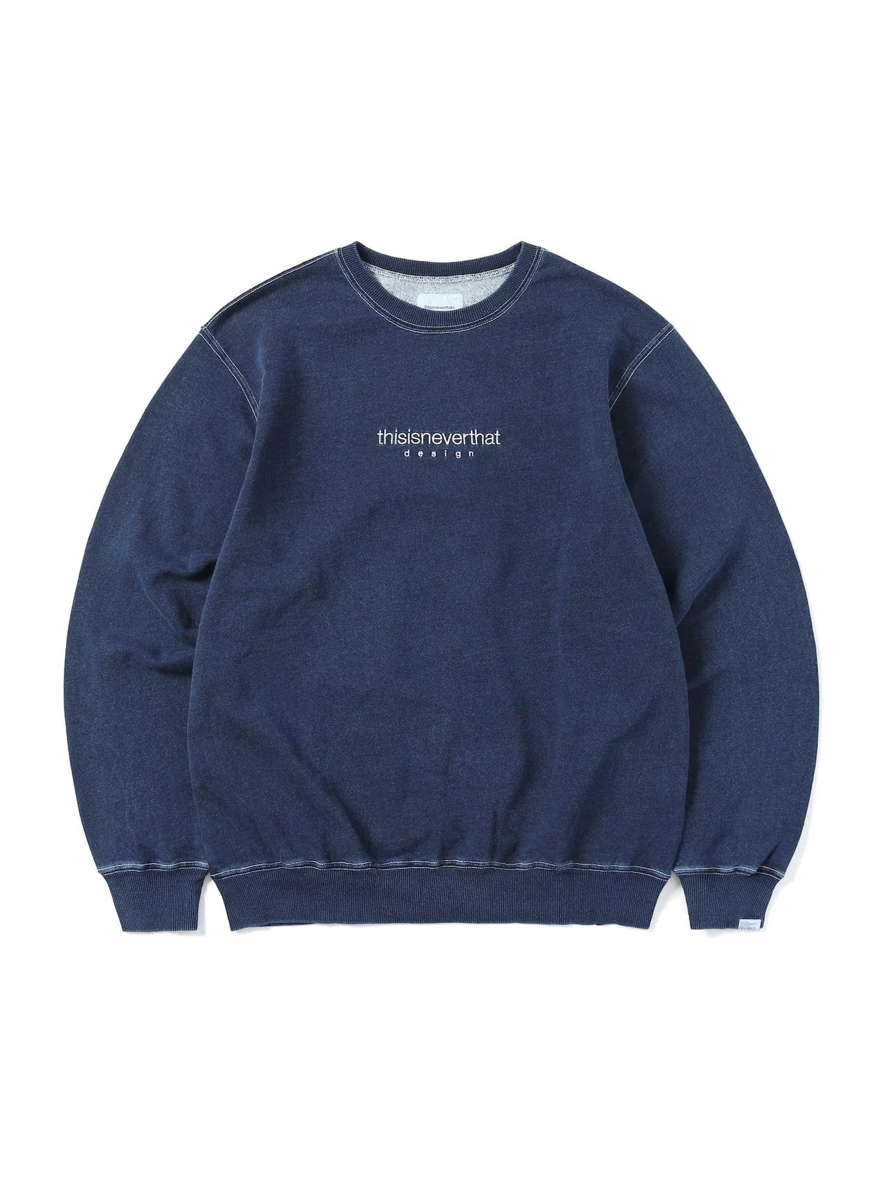 [thisisneverthat®] Indigo Dyed Crewneck