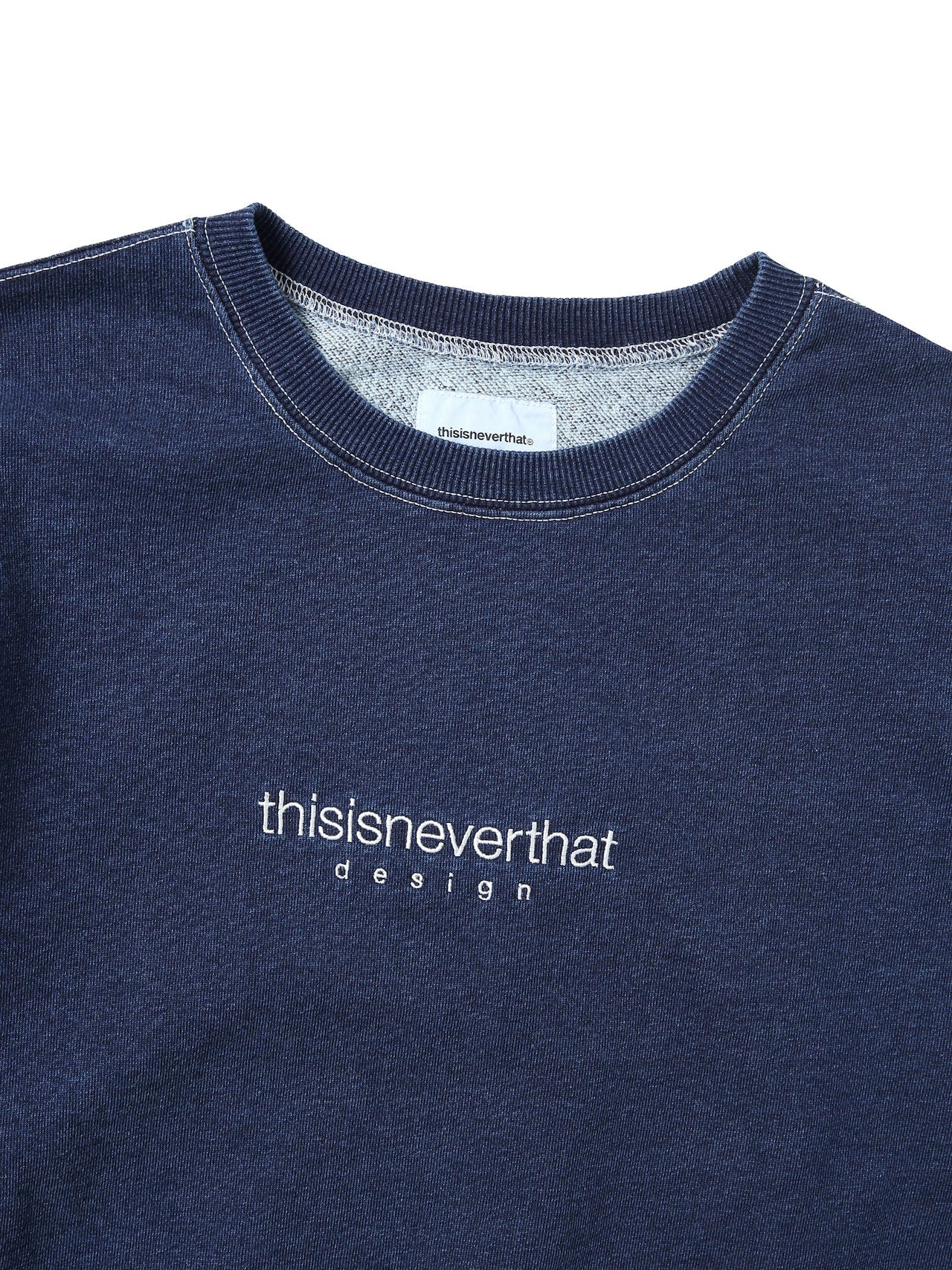 [thisisneverthat®] Indigo Dyed Crewneck