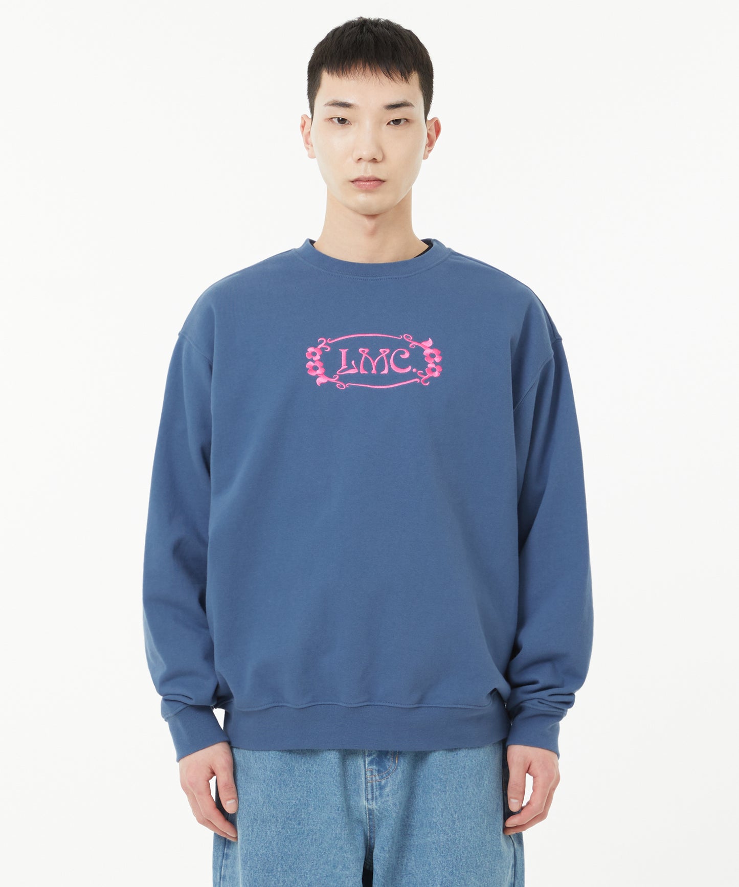 [LMC.] FLOWER OVAL SWEATSHIRT (2 color)