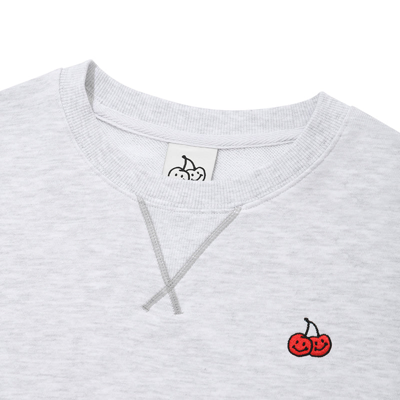 [KIRSH®] DOODLE CHERRY CROP SWEATSHIRT (3 color)