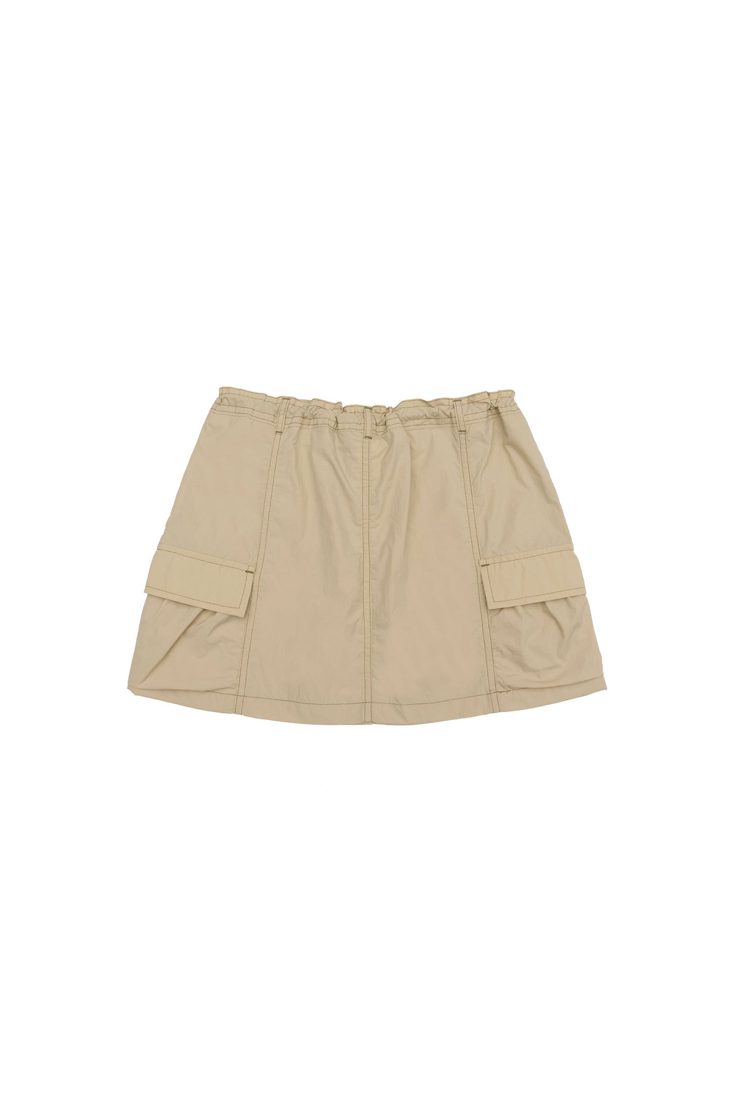 [SCULPTOR®] Parachute Mini Skirt Beige (2 color)