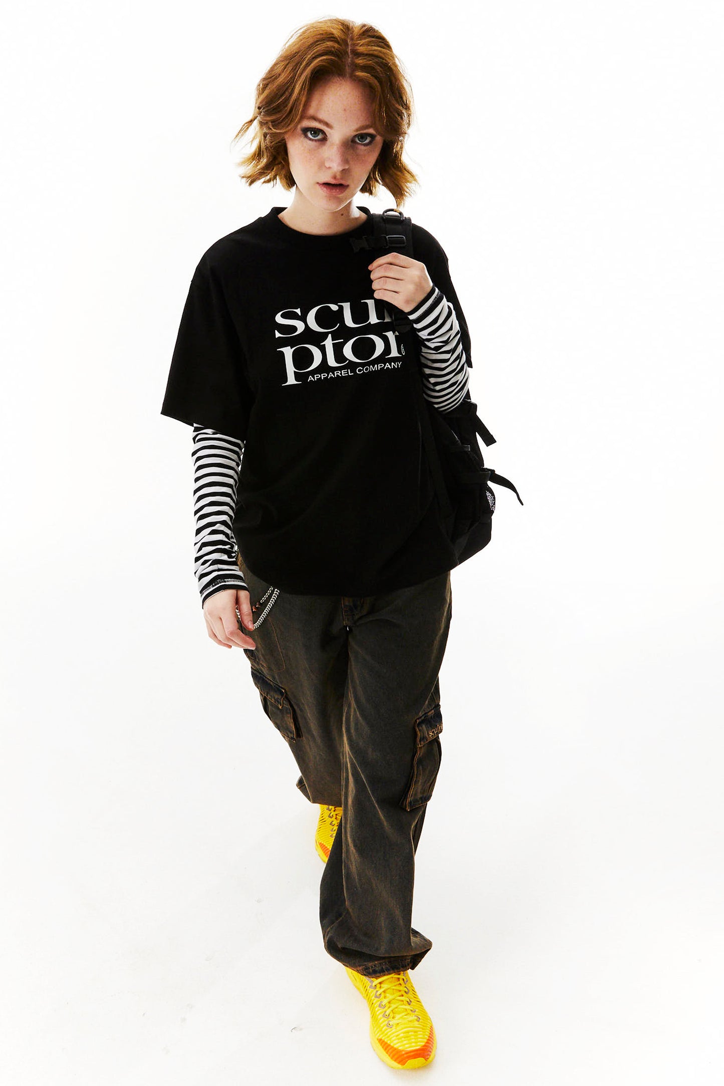 [SCULPTOR®] Retro Logo Boxy Tee (2 color)