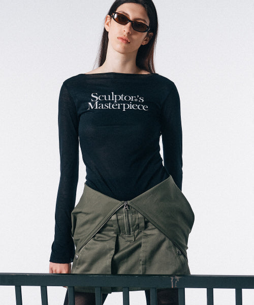 [SCULPTOR®] Masterpiece Sheer Top (2 color)