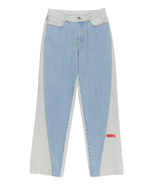 [SCULPTOR®] Reverse Block Denim Pants (2 color)