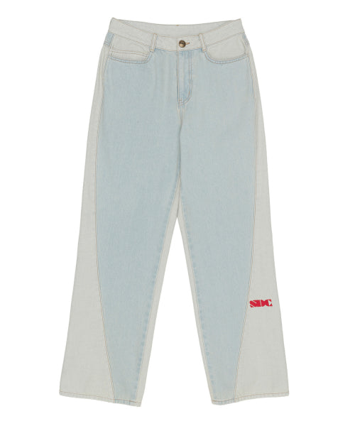 [SCULPTOR®] Reverse Block Denim Pants (2 color)