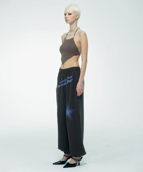 [SCULPTOR®] Backless Knit Halter Top (2 color)