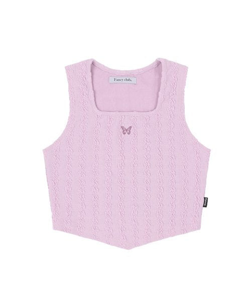 [𝐅𝐚𝐧𝐜𝐲 𝐜𝐥𝐮𝐛©] PUFFY SQUARE NECK SLEEVELESS