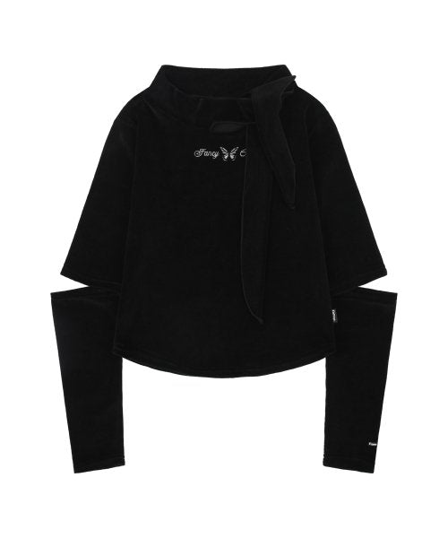 [𝐅𝐚𝐧𝐜𝐲 𝐜𝐥𝐮𝐛©] LOFTY CUT-OUT LONG SLEEVE (2 color)