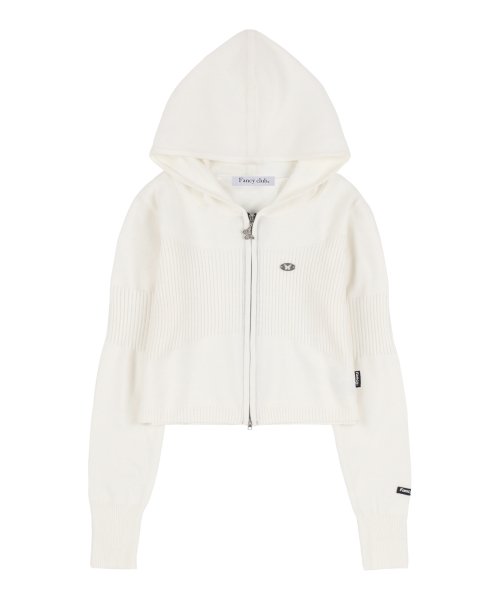 [𝐅𝐚𝐧𝐜𝐲 𝐜𝐥𝐮𝐛©] HIKER KNIT HOOD ZIP-UP (2 color)