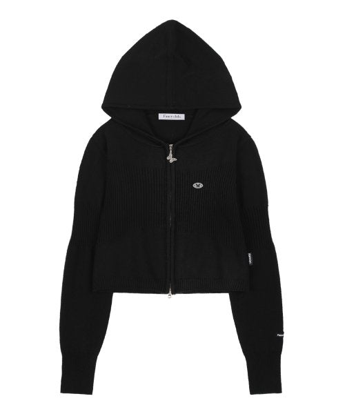 [𝐅𝐚𝐧𝐜𝐲 𝐜𝐥𝐮𝐛©] HIKER KNIT HOOD ZIP-UP (2 color)