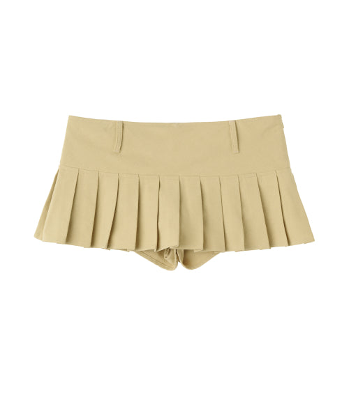 [SCULPTOR®] Cotton Pleats Micro Skort (2 color)