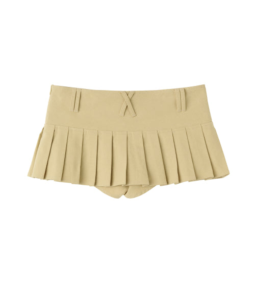 [SCULPTOR®] Cotton Pleats Micro Skort (2 color)