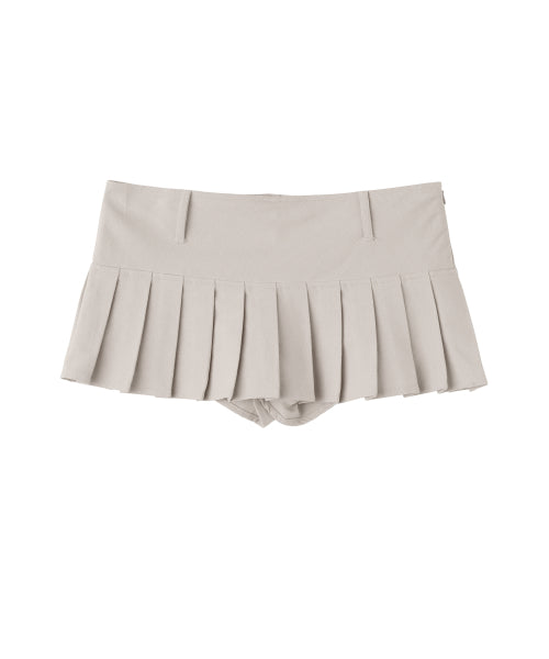 [SCULPTOR®] Cotton Pleats Micro Skort (2 color)