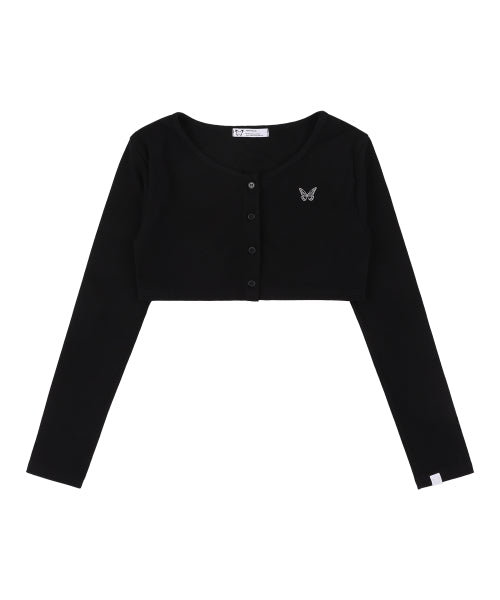 [𝐅𝐚𝐧𝐜𝐲 𝐜𝐥𝐮𝐛©] SLOPE BOLERO CARDIGAN (3 color)